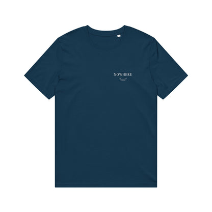 Unhurried Nowhere To Be french navy tee — conscious living slow fashion tee