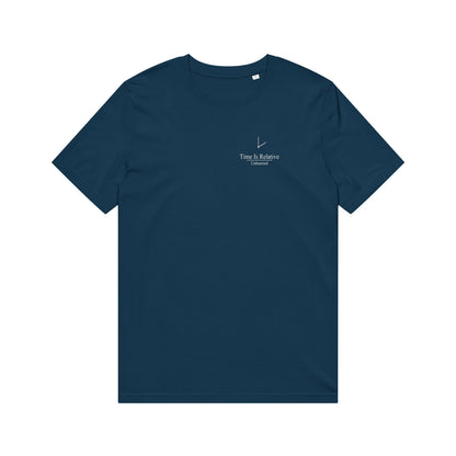  Unhurried Time Is Relative french navy tee — conscious living slow living graphic tee